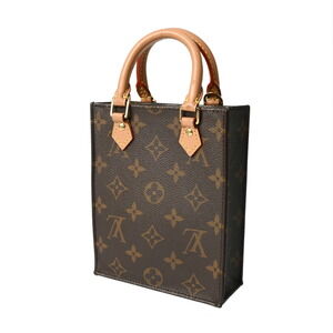Louis Vuitton Sac handbag canvas Plat Monogram brown